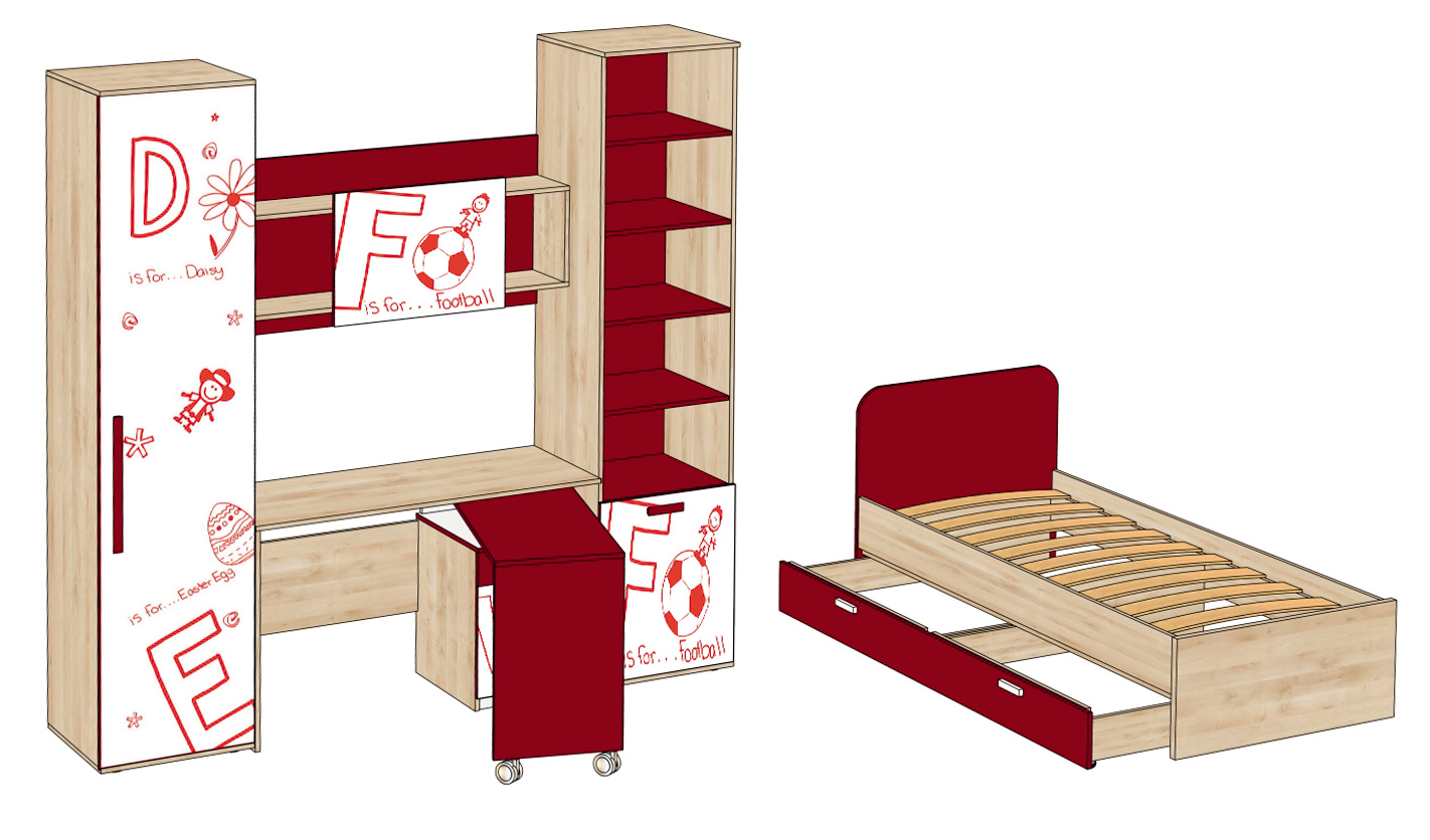 мебель детская алfавит вариант 5