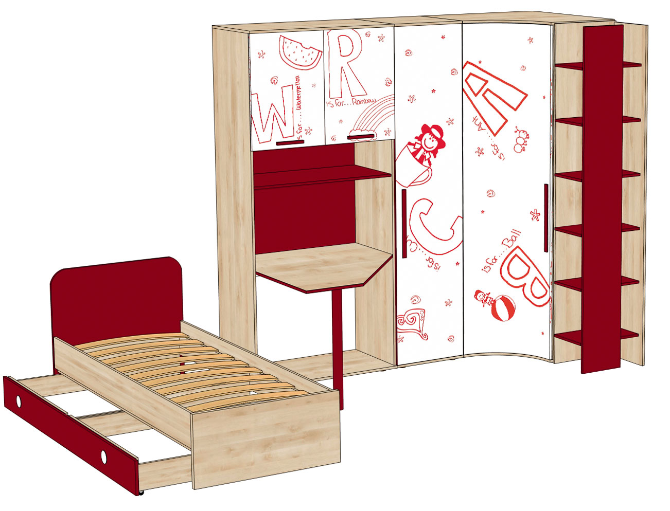 мебель детская алfавит вариант 9